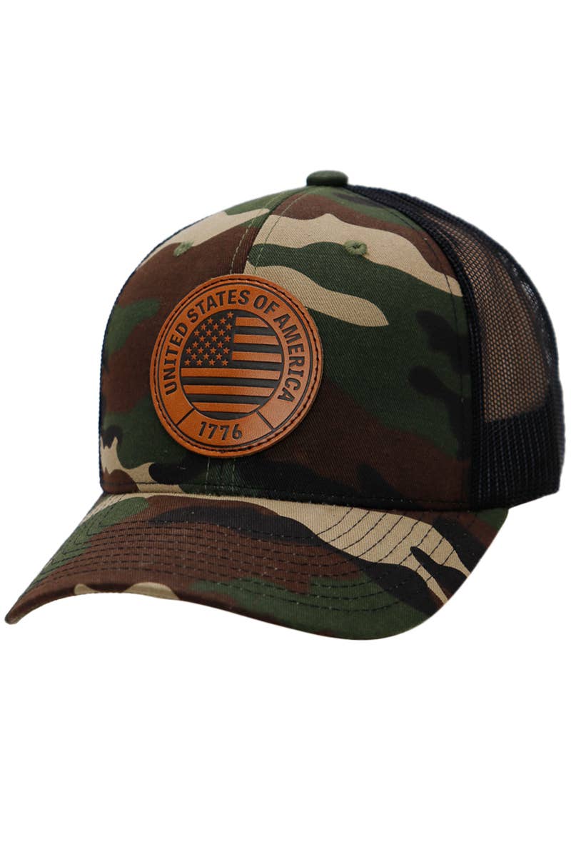 American Flag 1776 Patch Hat