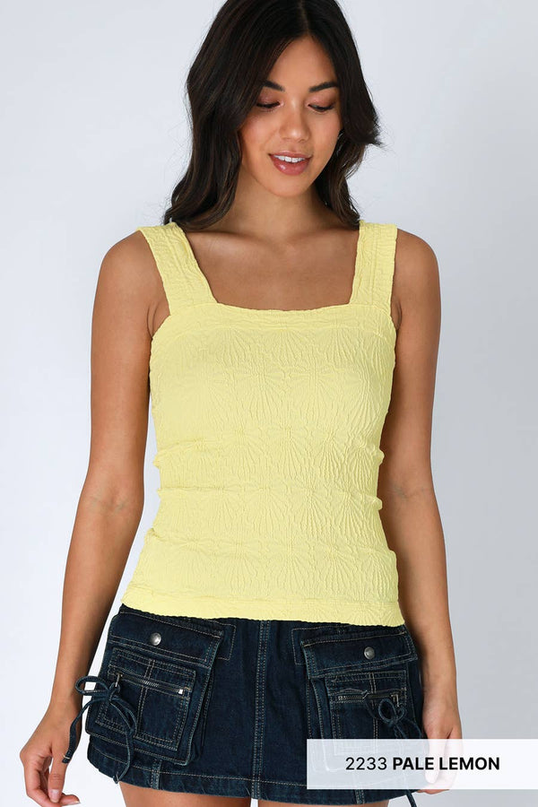 Lace Textured Square Top- Multiple