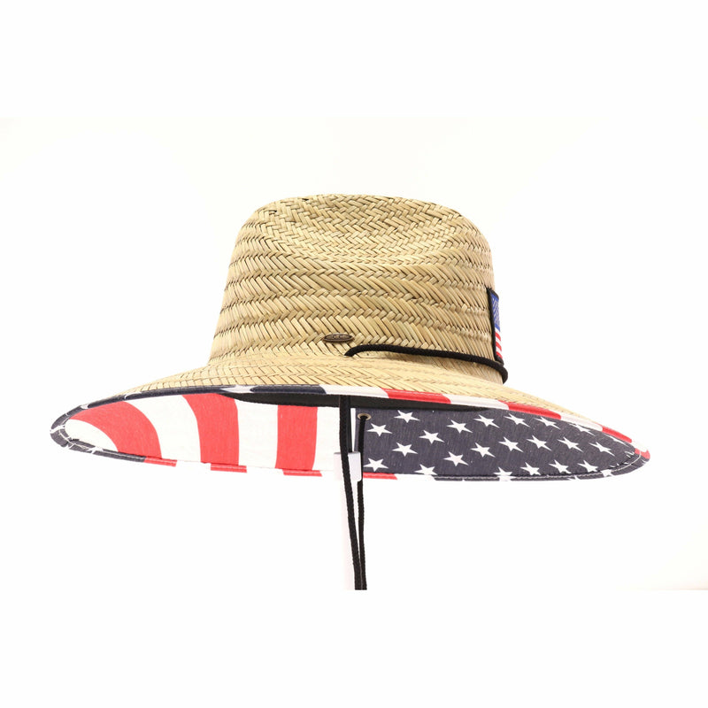 American Flag Straw Hat: American Flag Patch