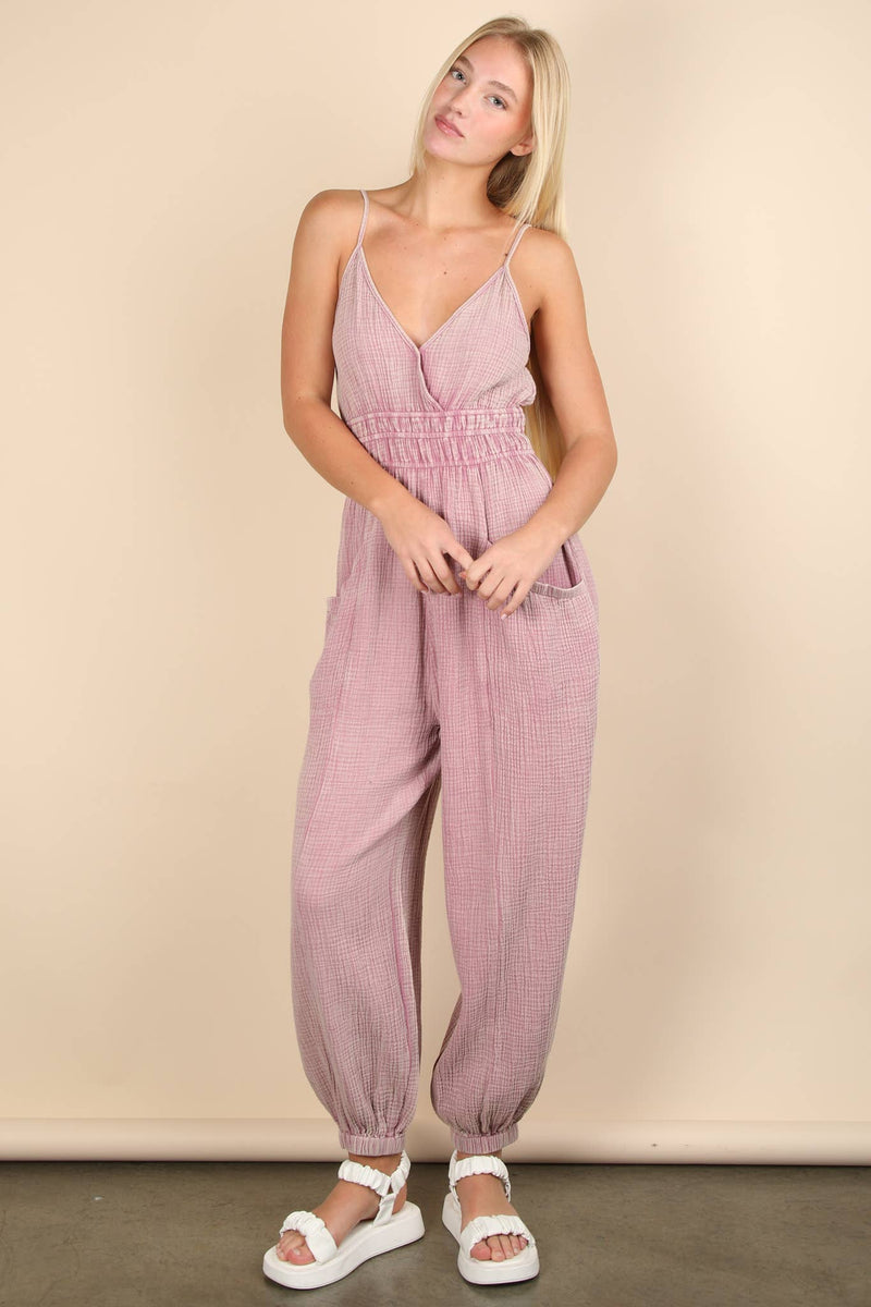 Maya Mineral Washed Jumpsuit- Multiple