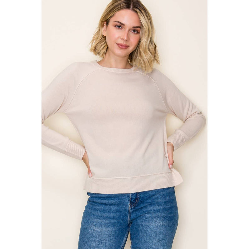 Slit Pullover Sweater