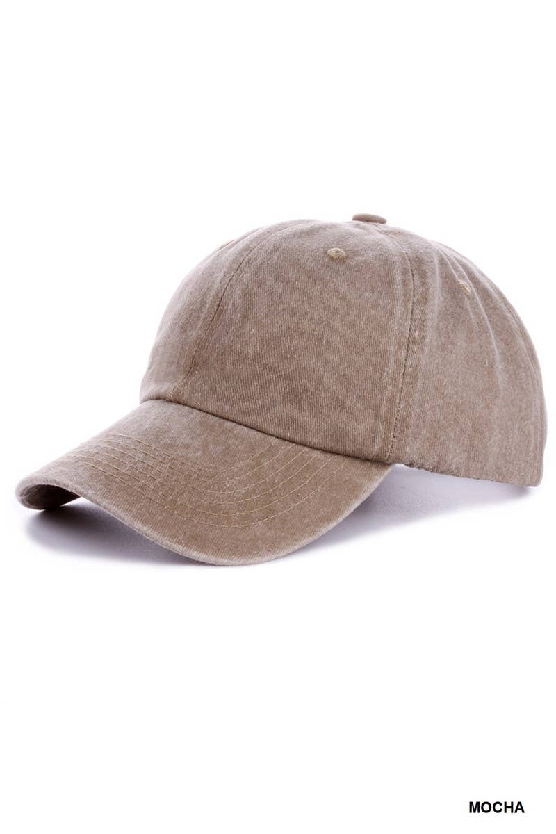 Vintage Washed Baseball Cap: Multiple Colors