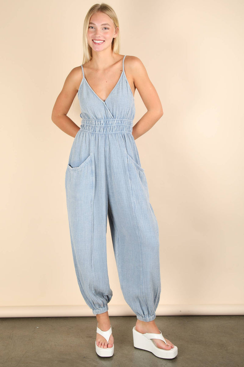 Maya Mineral Washed Jumpsuit- Multiple