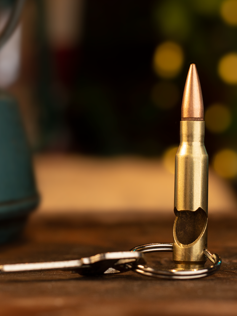 Real Bullet Keychain Bottle Opener - Made in USA