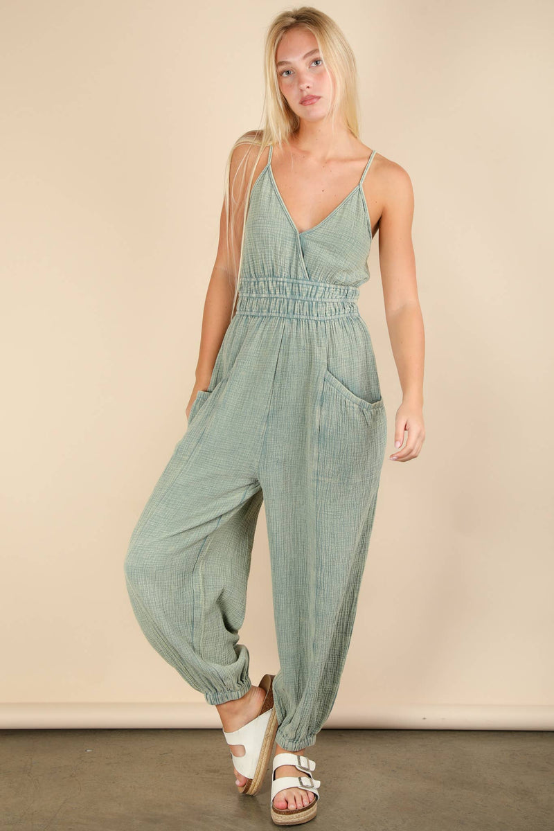 Maya Mineral Washed Jumpsuit- Multiple