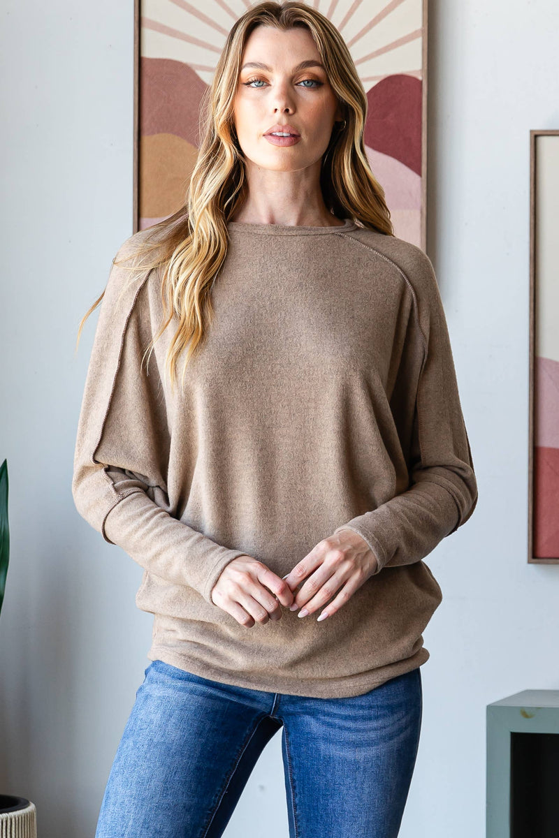 WOMEN'S ELEGANT COZY DOLMAN SWEATER