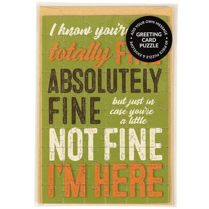 You're Fine Puzzle Card