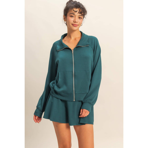 Bethany Full Zip Scuba Jacket