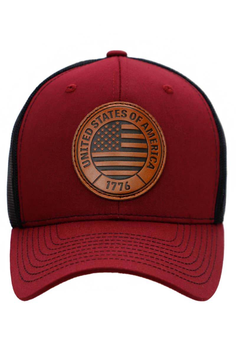 American Flag 1776 Patch Hat