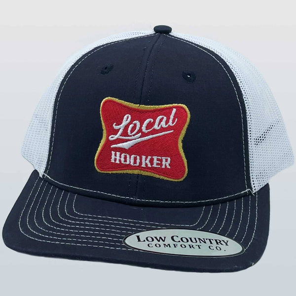 Local Hooker High Life Hat NVY/WHT
