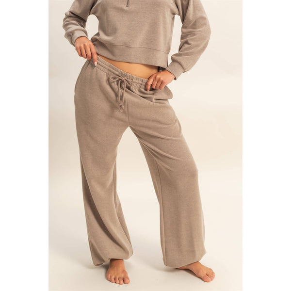 Nicole Soft Ribbed Jogger Pants