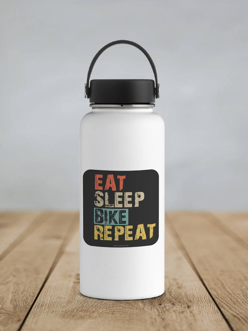 Eat Sleep Bike Repeat Sticker
