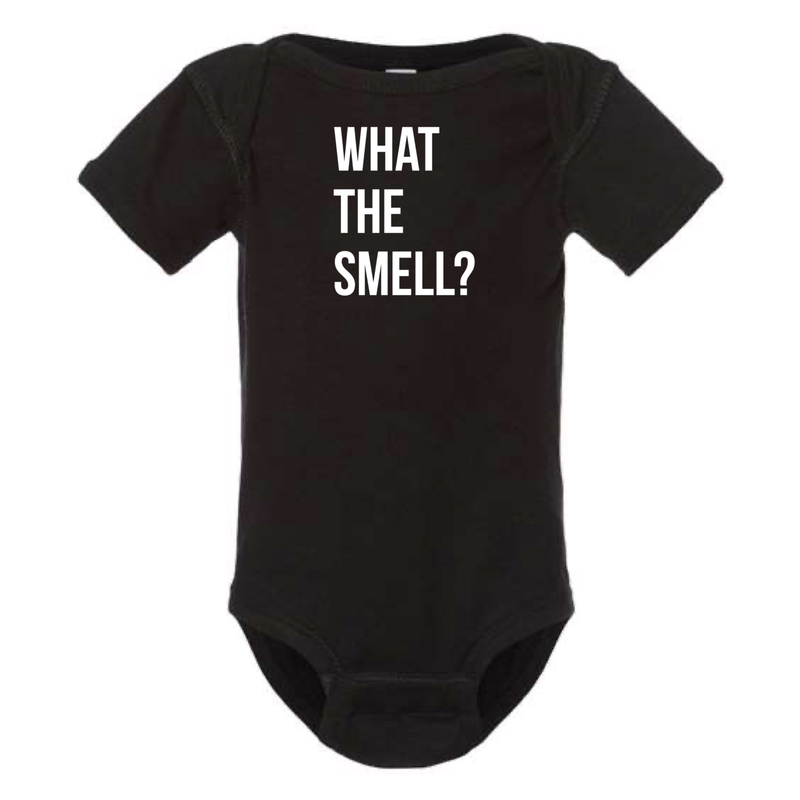 What The Smell Onesie- Black