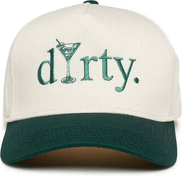 Dirty Martini Trucker Hat- Green/Beige