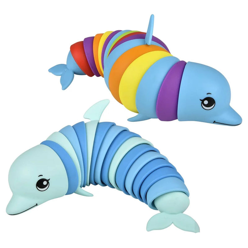 Rainbow Dolphin Wiggle Fidget Kids Toy- 7''