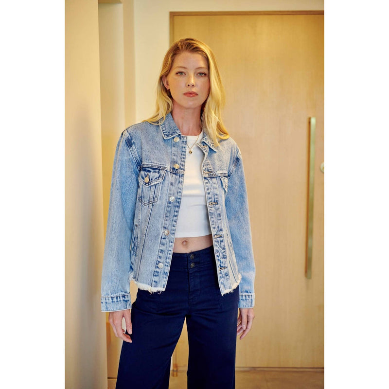 Mica Medium Wash Oversized Jacket