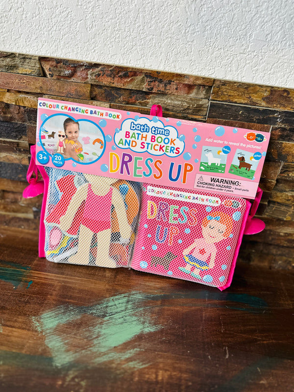 Bath Time Book and Stickers- Dress up