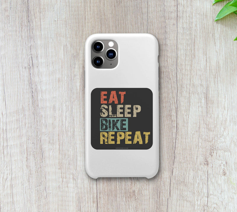 Eat Sleep Bike Repeat Sticker