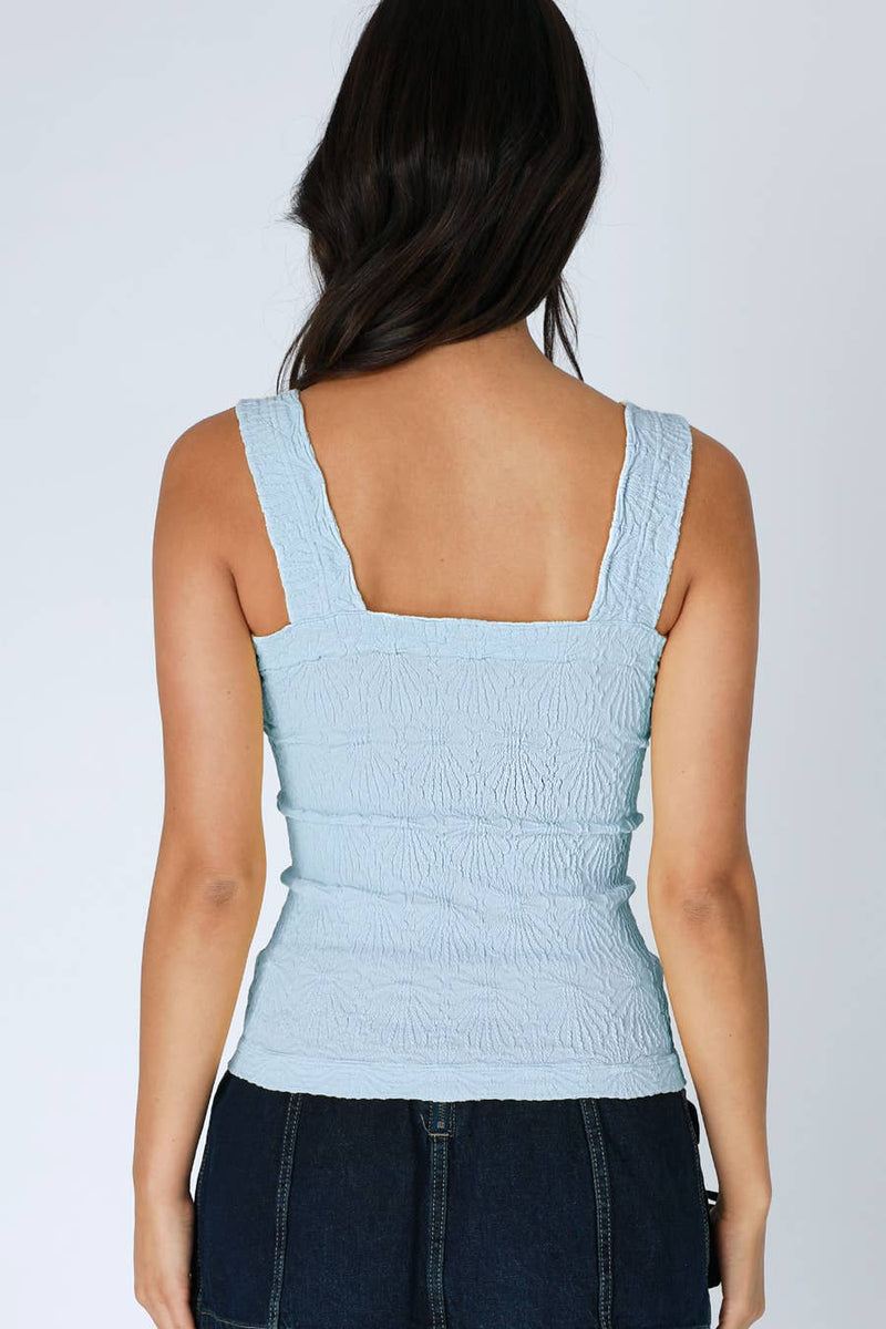 Lace Textured Square Top- Multiple