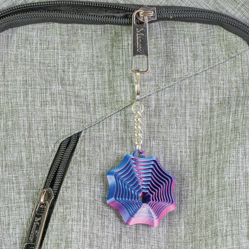 3D Spider Web Keychain