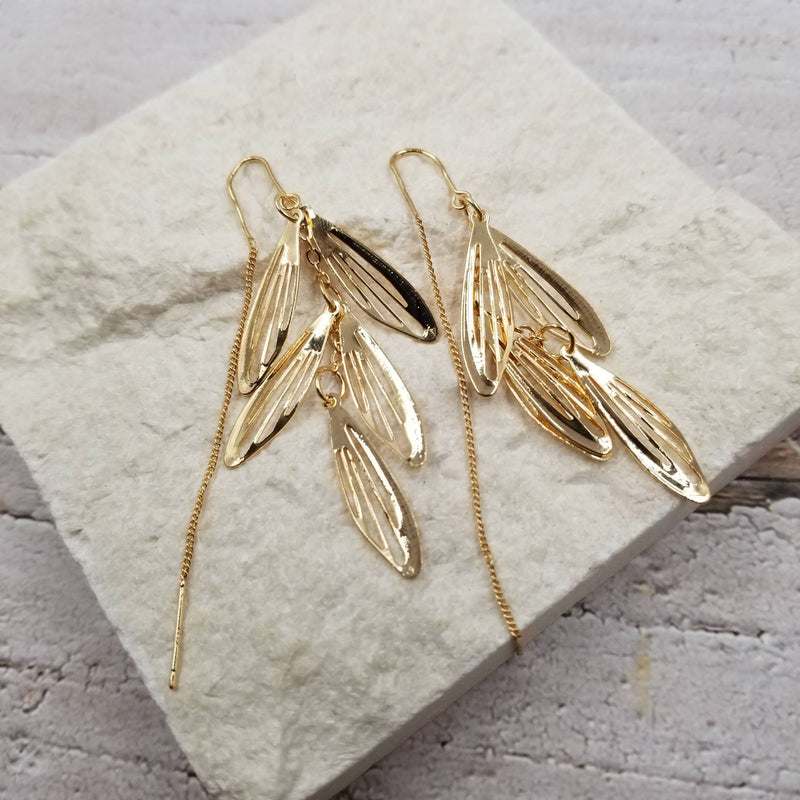 Falling Leaves Tassel Earrings