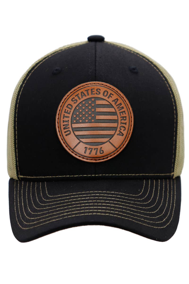 American Flag 1776 Patch Hat