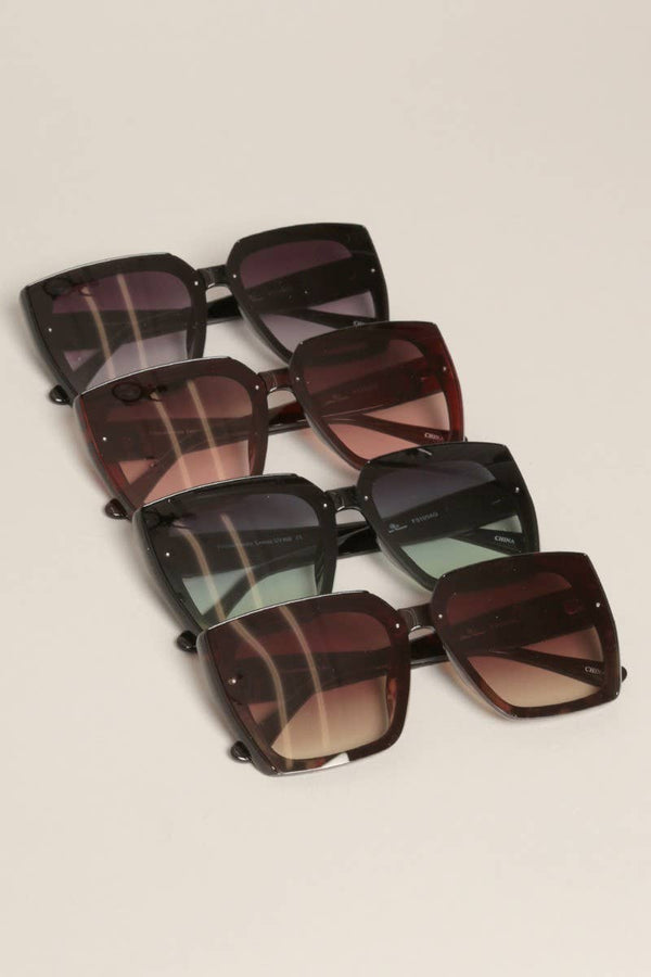 Tinted Lenses Square Sunglasses