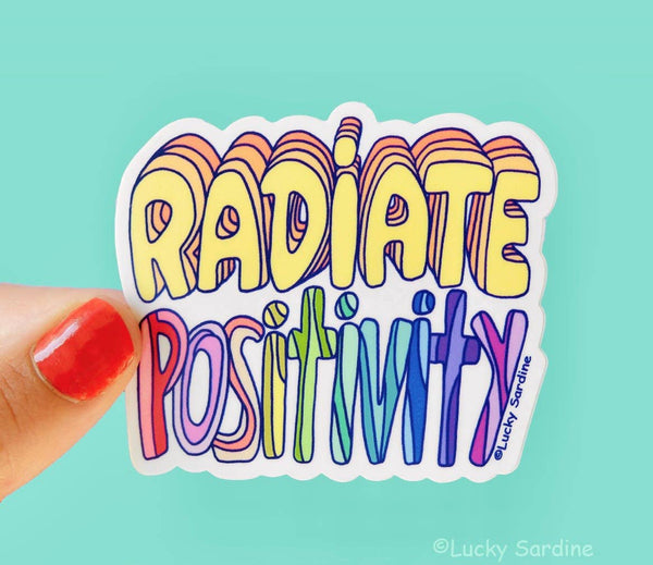 Radiate Positivity Vinyl Sticker