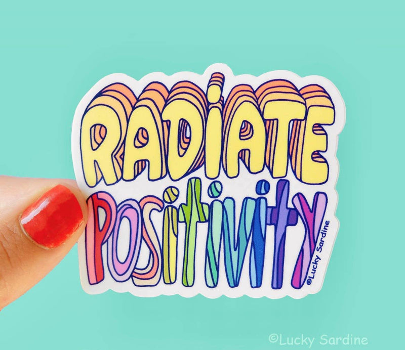 Radiate Positivity Vinyl Sticker
