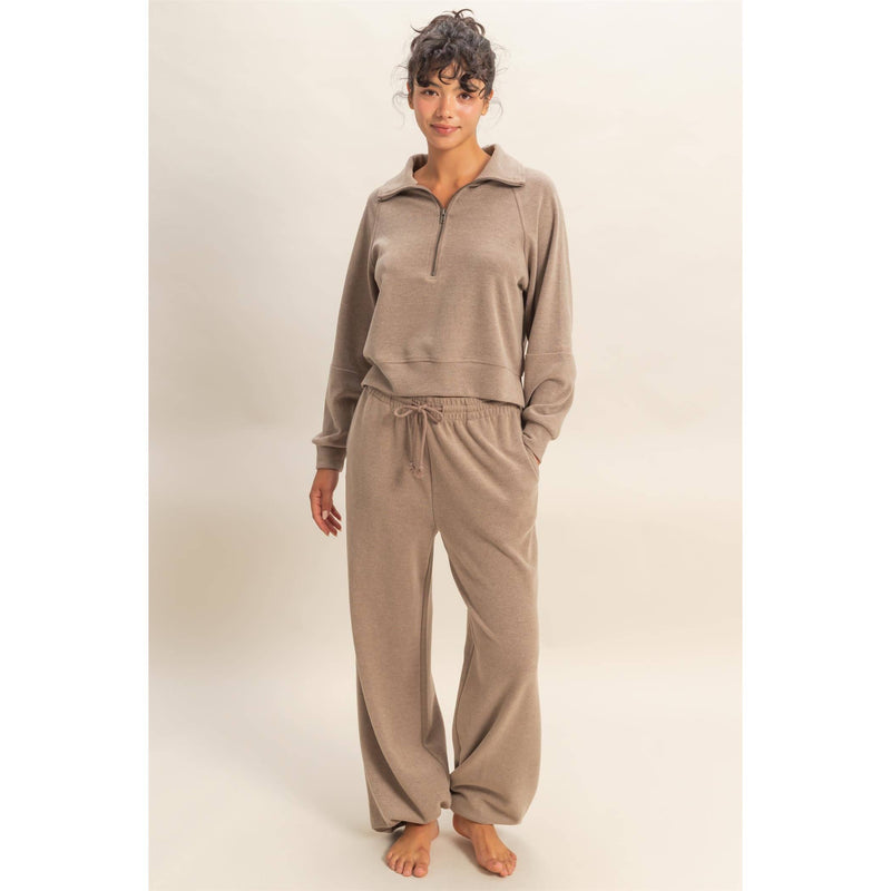 Nicole Soft Ribbed Jogger Pants