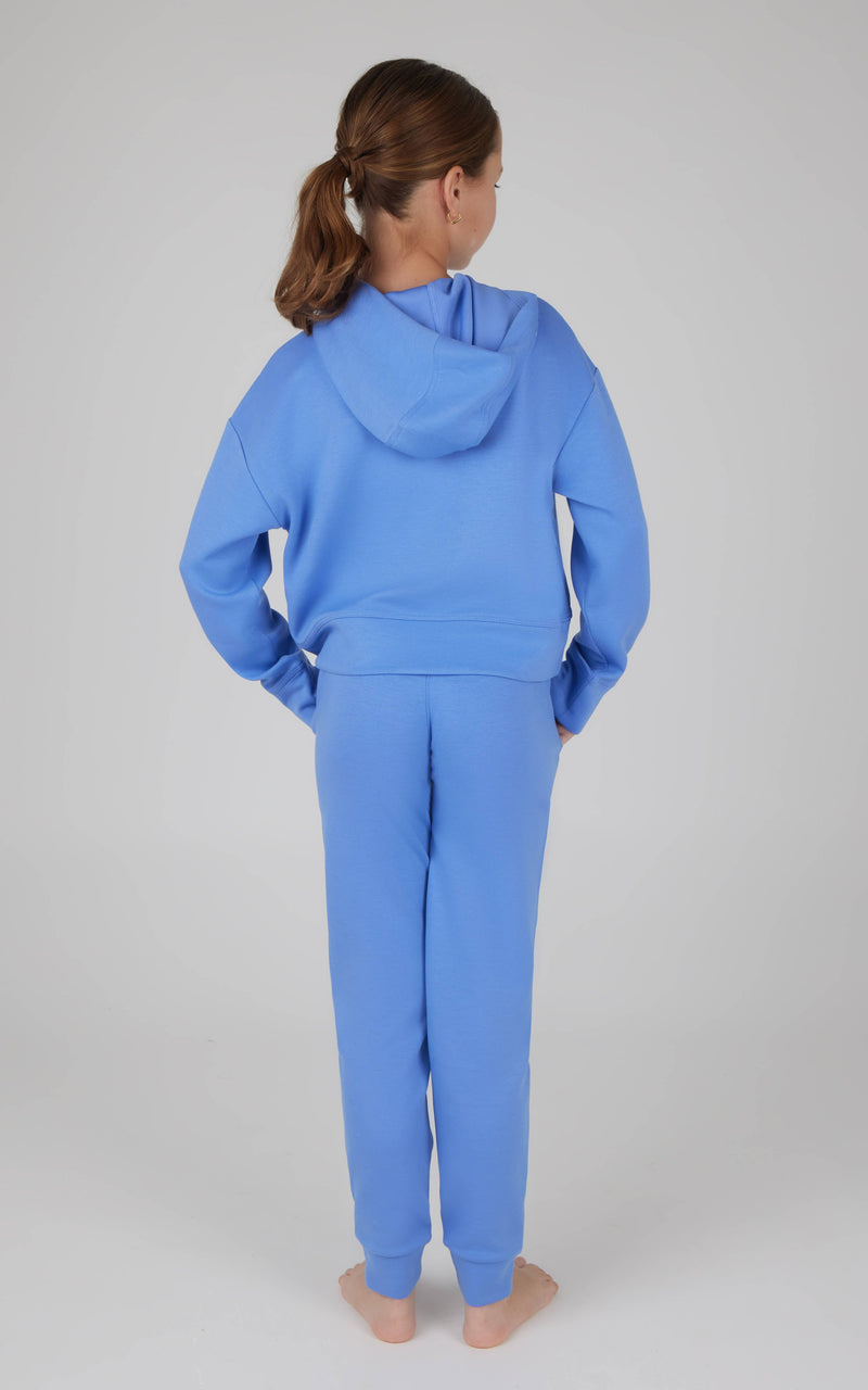 Girls Scuba Front Keyhole Hoodie and Jogger Set