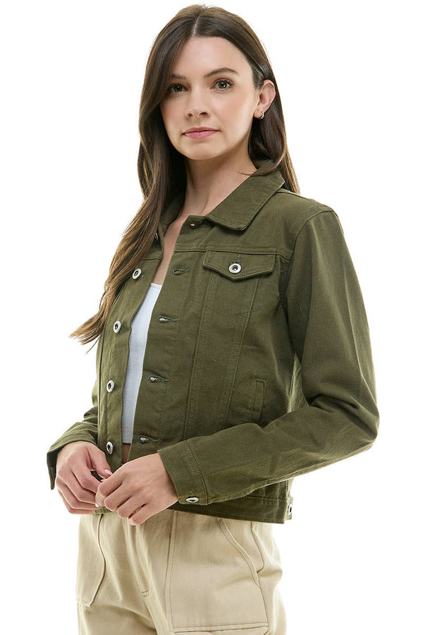 SHORT COTTON DENIM JACKET