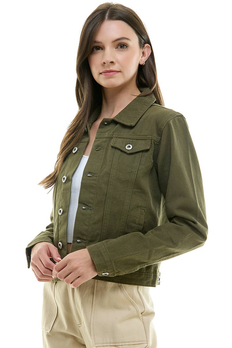 SHORT COTTON DENIM JACKET