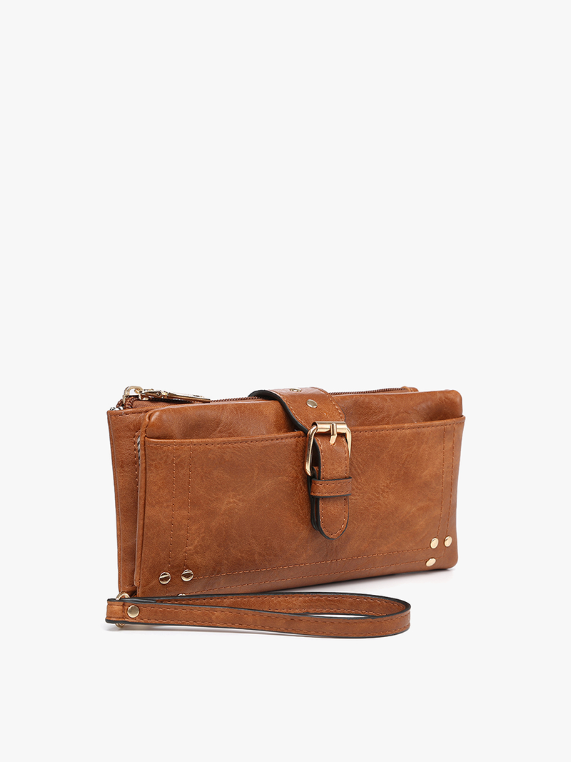 WL2230 Cadence Buckle Wallet/Clutch w/ Zip Top
