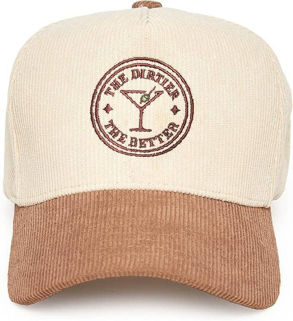 Two Tone Corduroy Hat -The Dirtier the Better - Khaki/Beige