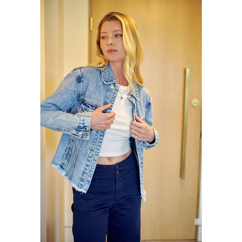 Mica Medium Wash Oversized Jacket