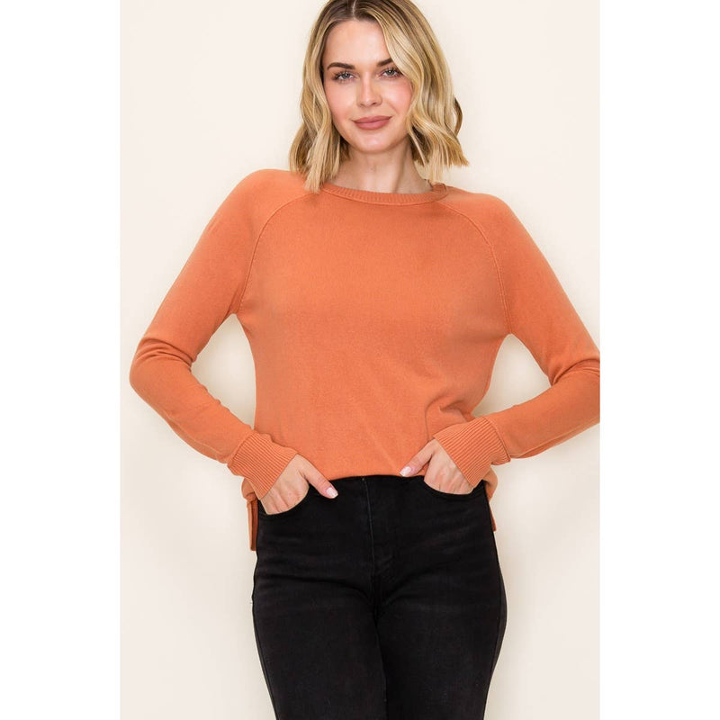 Slit Pullover Sweater