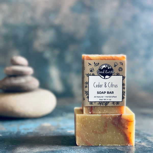 Cedar & Citrus Handmade Soap Bar