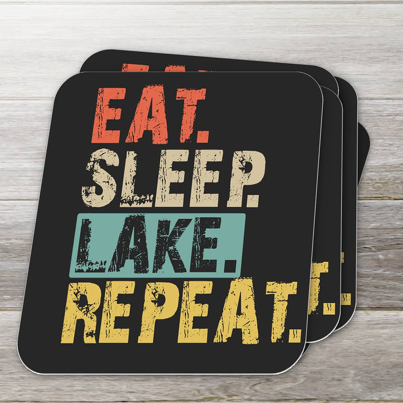 Eat Sleep Lake Repeat Sticker