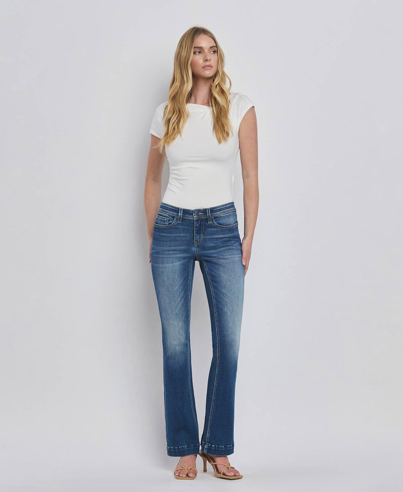 Low Rise Back Yoke Bootcut Jeans