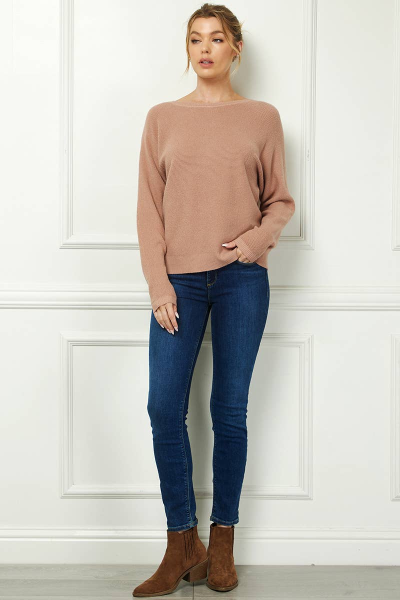 Soft Mini Waffle Texture Dolman