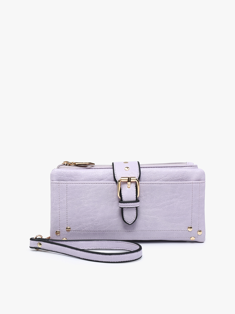 WL2230 Cadence Buckle Wallet/Clutch w/ Zip Top