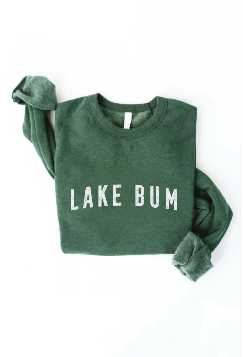 LAKE BUM Graphic Sweatshirt-Dusty Sage