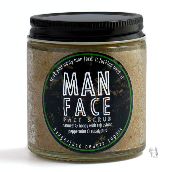 Face Scrub for Men. Eco Friendly Face Scrub. Face Care.