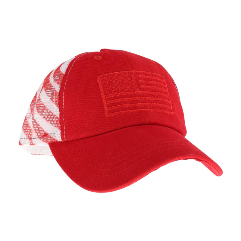 Embroidered American Flag Hat- Multiple Colors