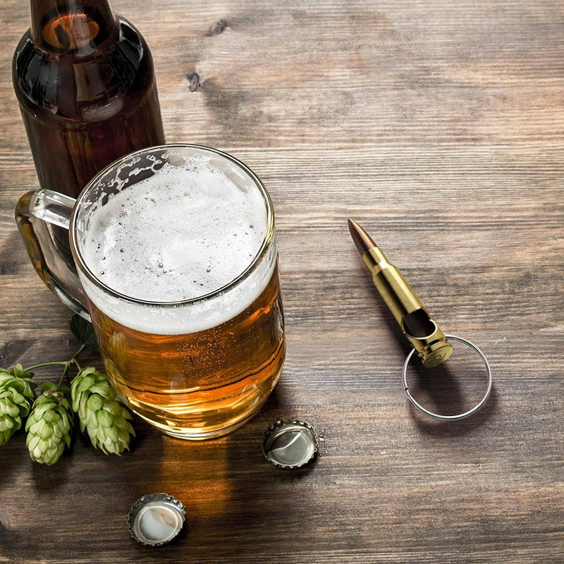 Real Bullet Keychain Bottle Opener - Made in USA