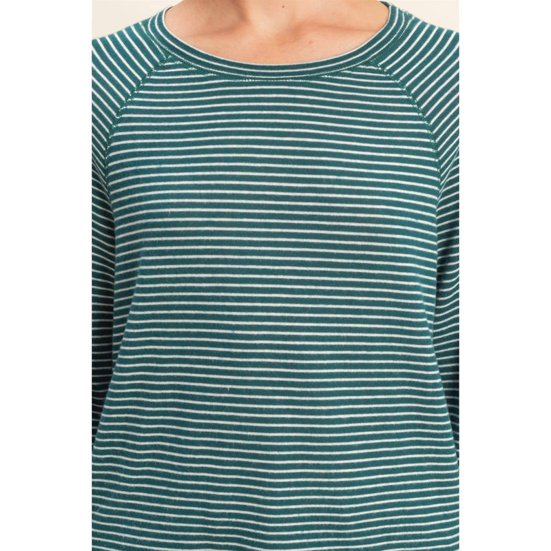Striped Raglan Long Sleeve Top