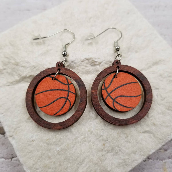 Passion Basketball & Baseball Earrings