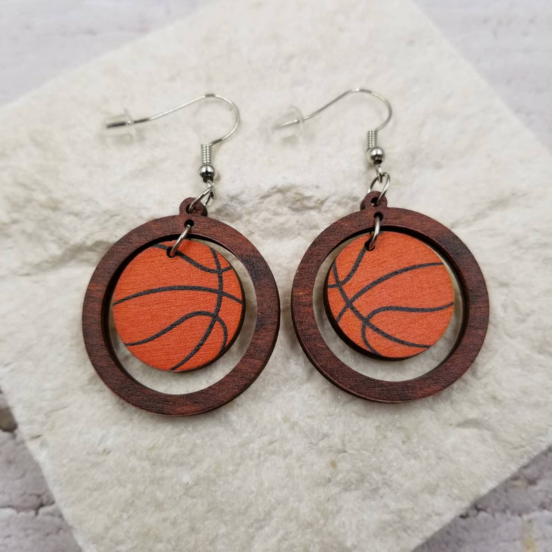 Passion Basketball & Baseball Earrings