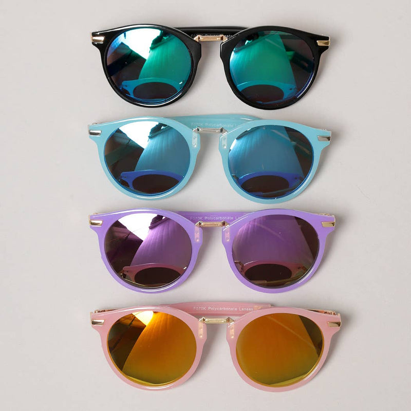 Kid's Round Color Tinted Sunglasses